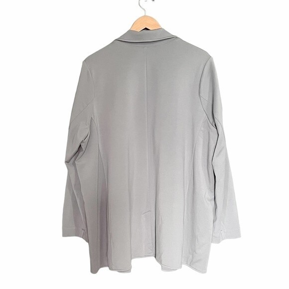 NWT Athleta Eastbound Blazer Minimalist Gray Sage Green Jacket Women’s Size18 - Picture 3 of 16